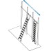 Стеллажная лестница для круглой шины KRAUSE Stabilo 13 ступ. 819383